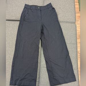 Classic Navy Blue Wide-Leg Pants
